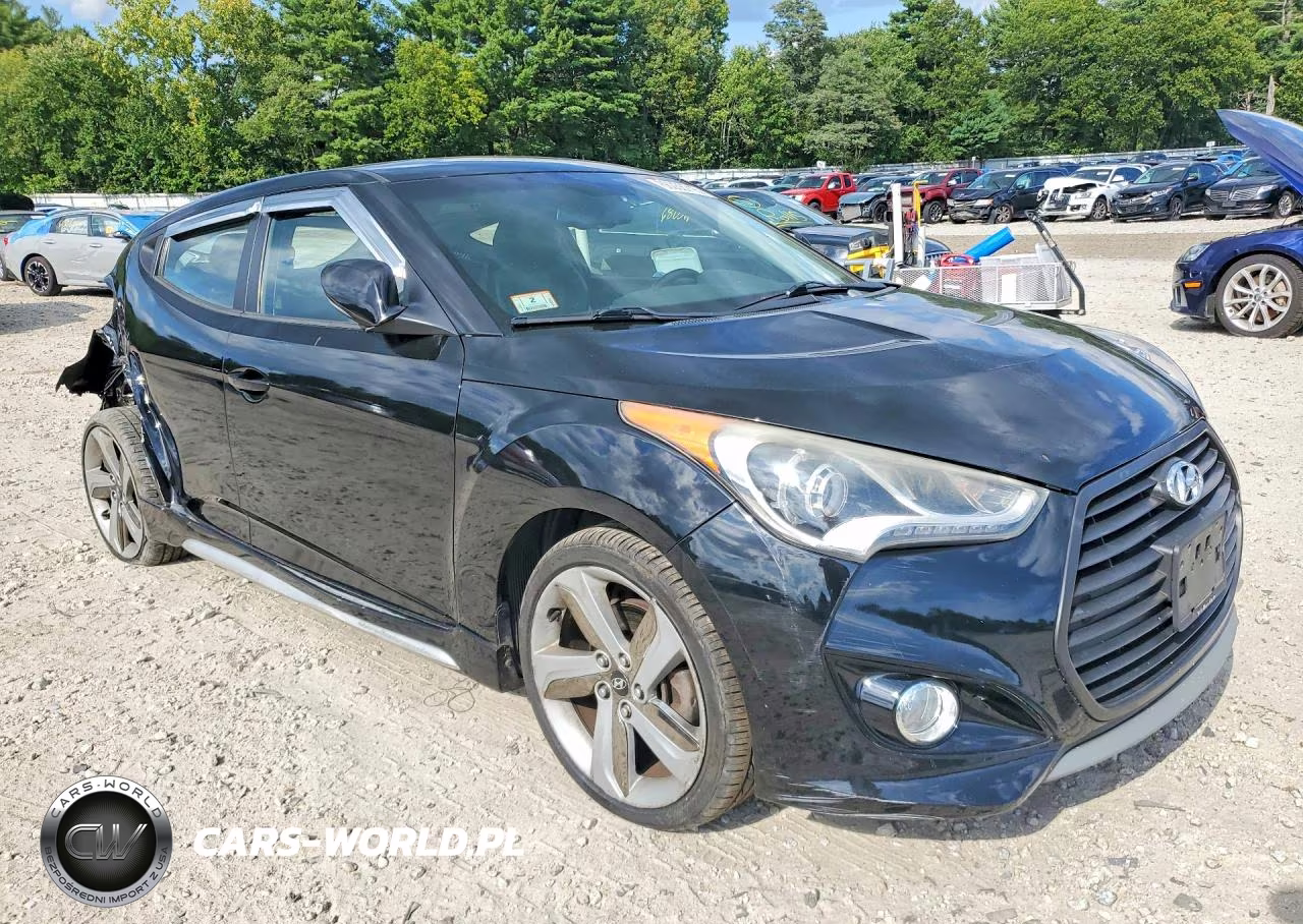 2013 Hyundai Veloster Turbo VIN:KMHTC6AEXDU110064 - 4