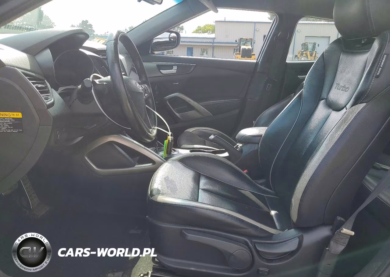 2013 Hyundai Veloster Turbo VIN:KMHTC6AEXDU110064 - 7