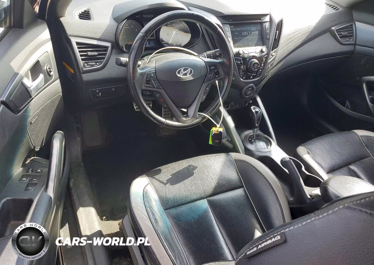 2013 Hyundai Veloster Turbo VIN:KMHTC6AEXDU110064 - 8