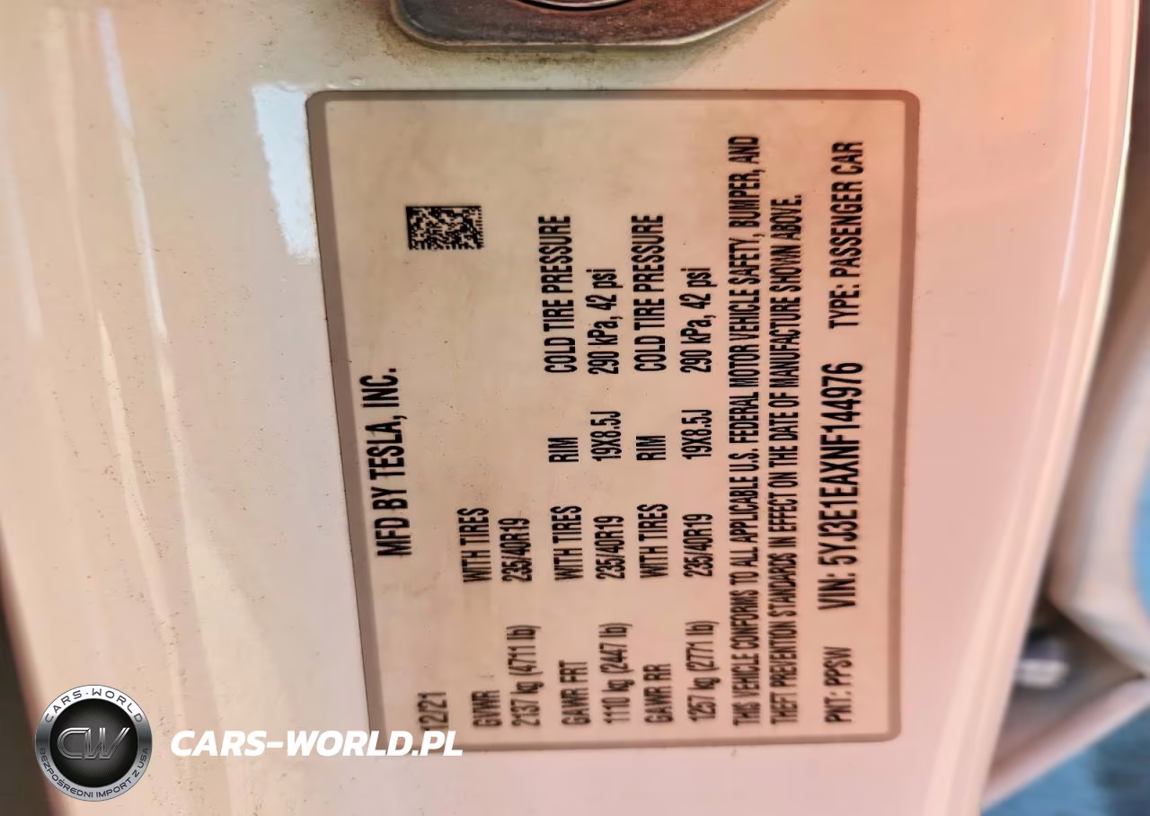 2022 Tesla Model 3 VIN:5YJ3E1EAXNF144976 - 12