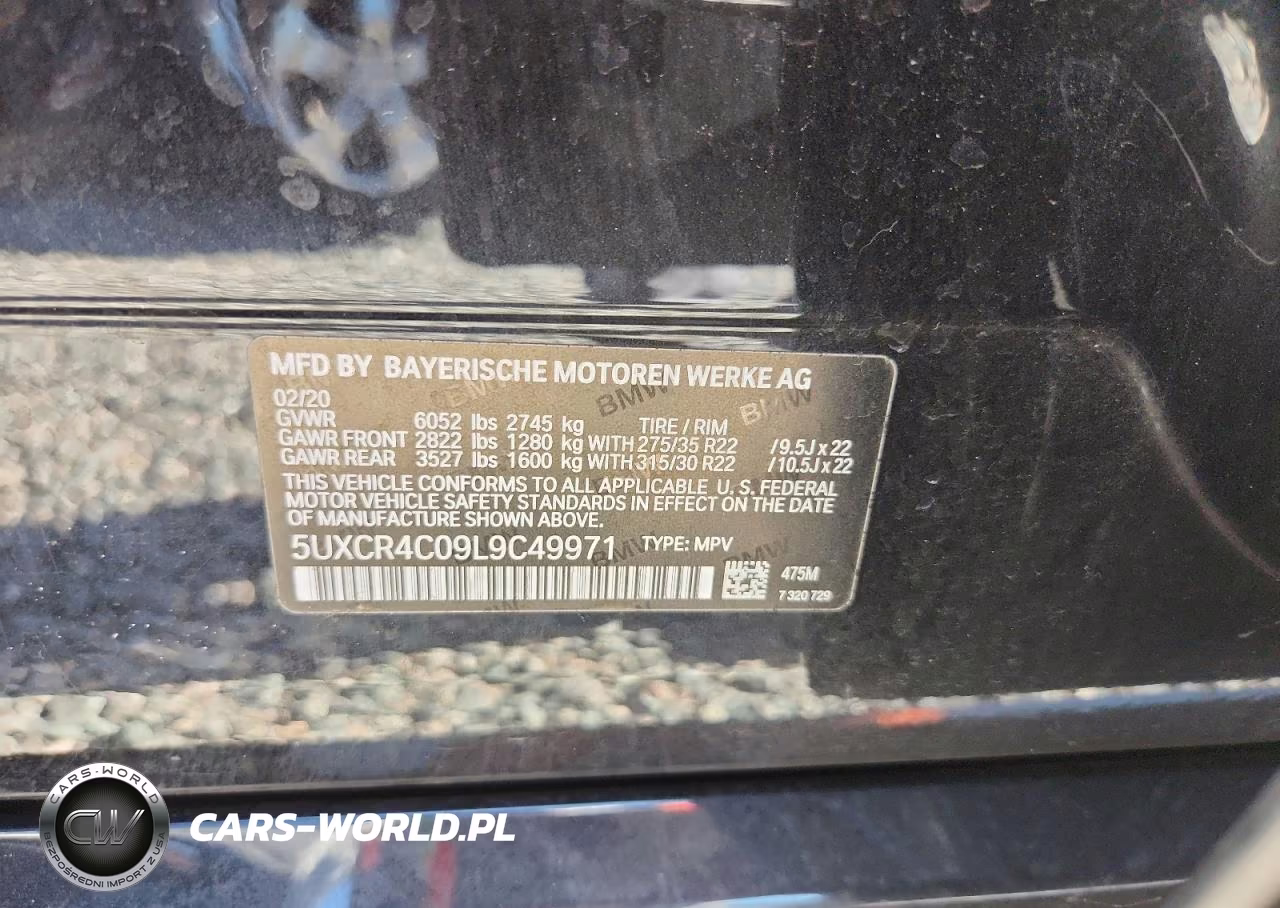 2020 BMW X5 Sdrive 40I VIN:5UXCR4C09L9C49971 - 13