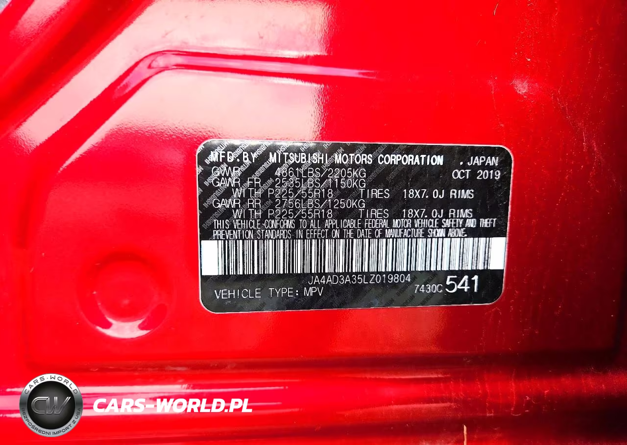 2020 Mitsubishi Outlander Se VIN:JA4AD3A35LZ019804 - 13