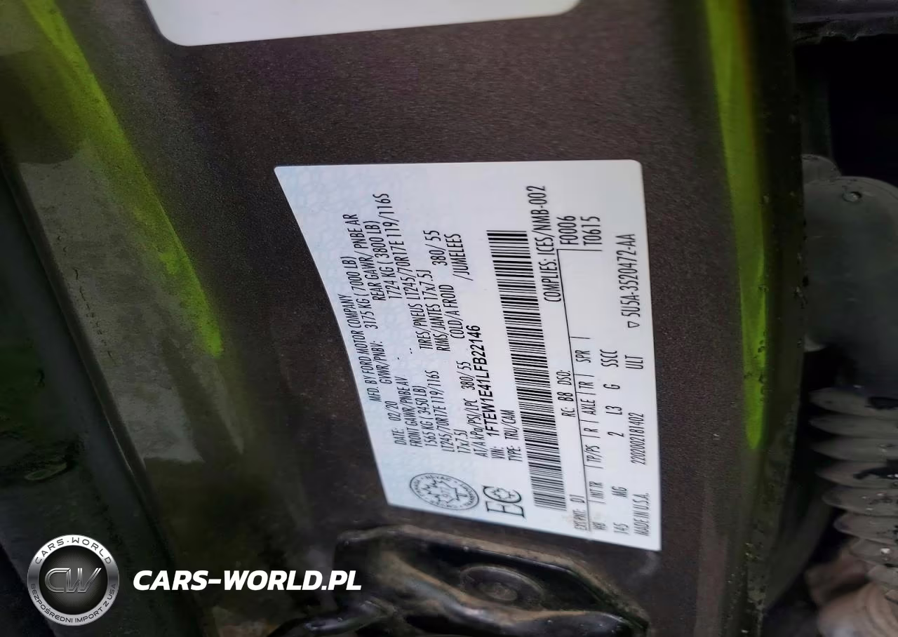 2020 Ford F150 Supercrew VIN:1FTEW1E41LFB22146 - 12
