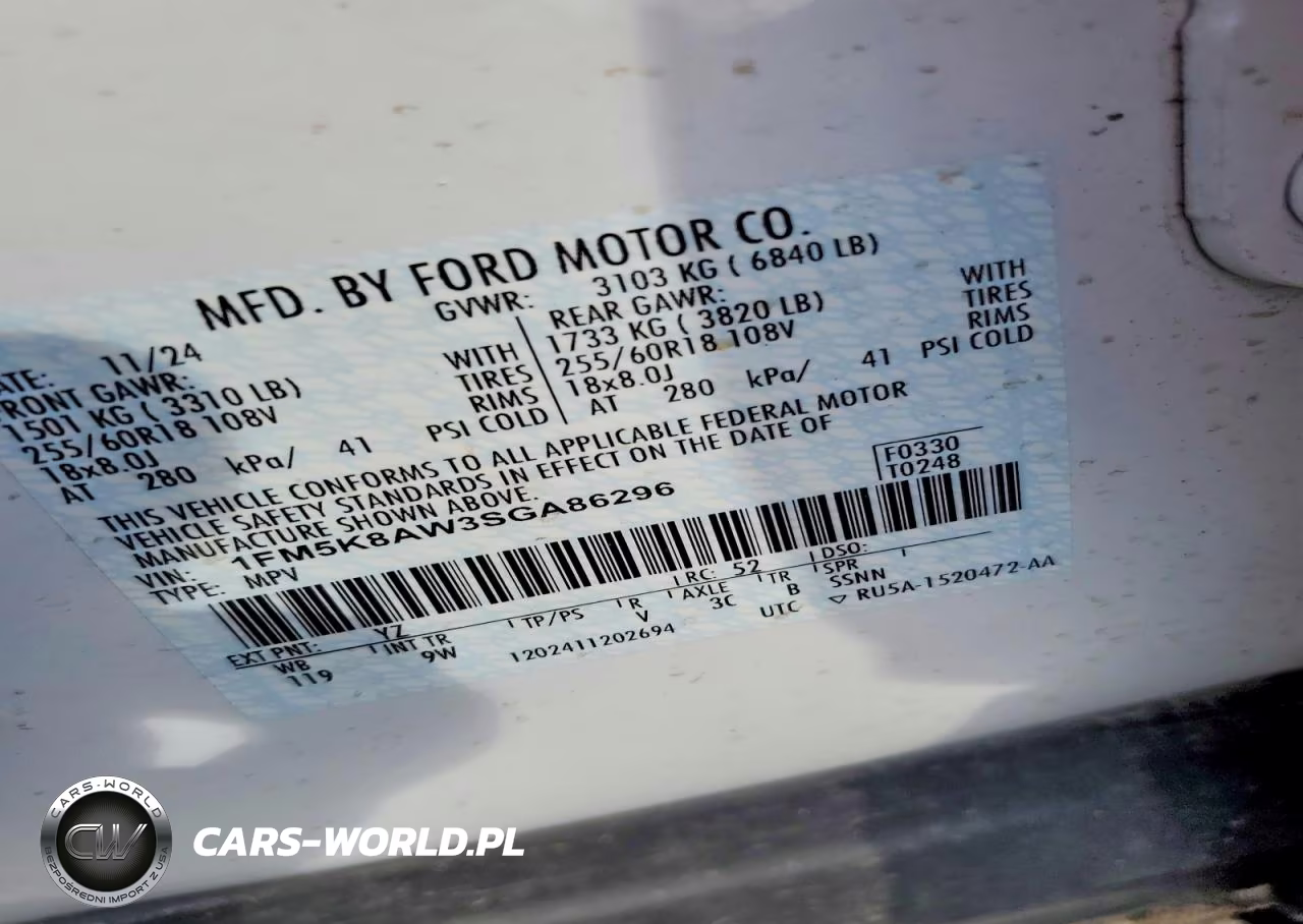 2025 Ford Explorer Police Interceptor VIN:1FM5K8AW3SGA86296 - 12