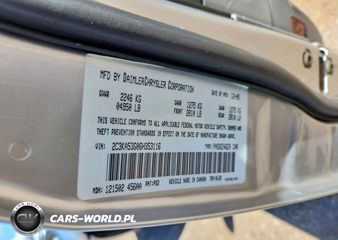 2006 Chrysler 300 Touring VIN:2C3KA53G06H353116 - 12