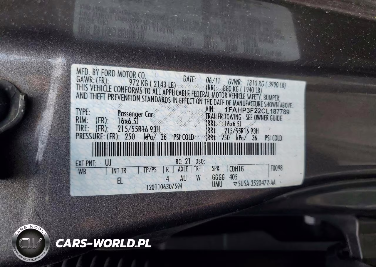 2012 Ford Focus Se VIN:1FAHP3F22CL187789 - 12