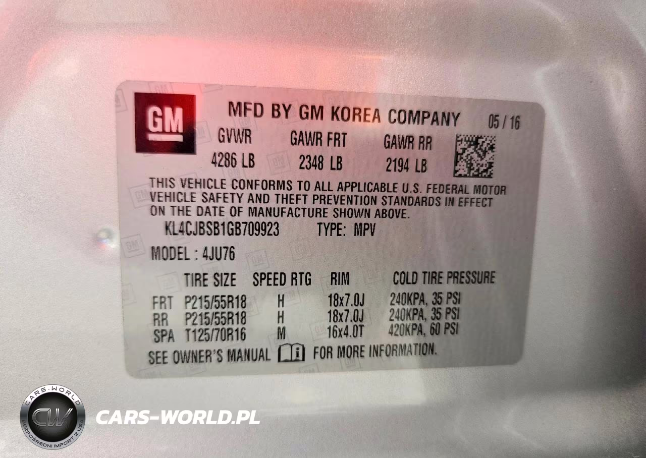 2016 Buick Encore Convenience VIN:KL4CJBSB1GB709923 - 13