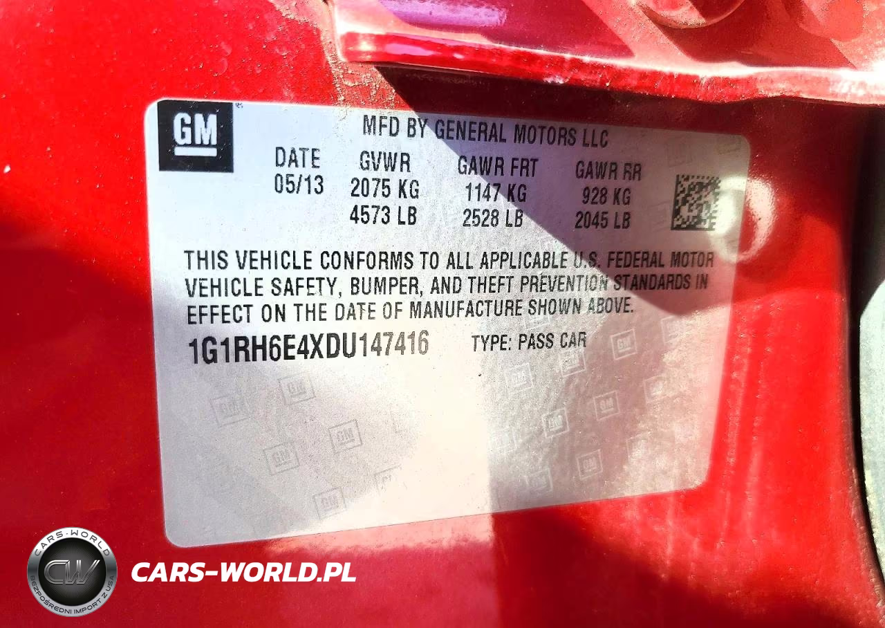 2013 Chevrolet Volt VIN:1G1RH6E4XDU147416 - 12