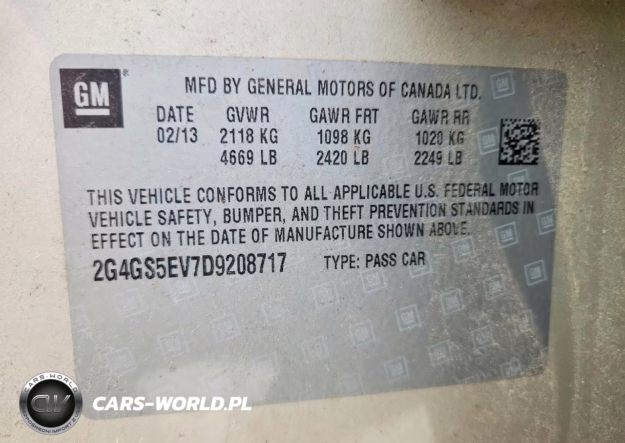2013 Buick Regal Premium VIN:2G4GS5EV7D9208717 - 12