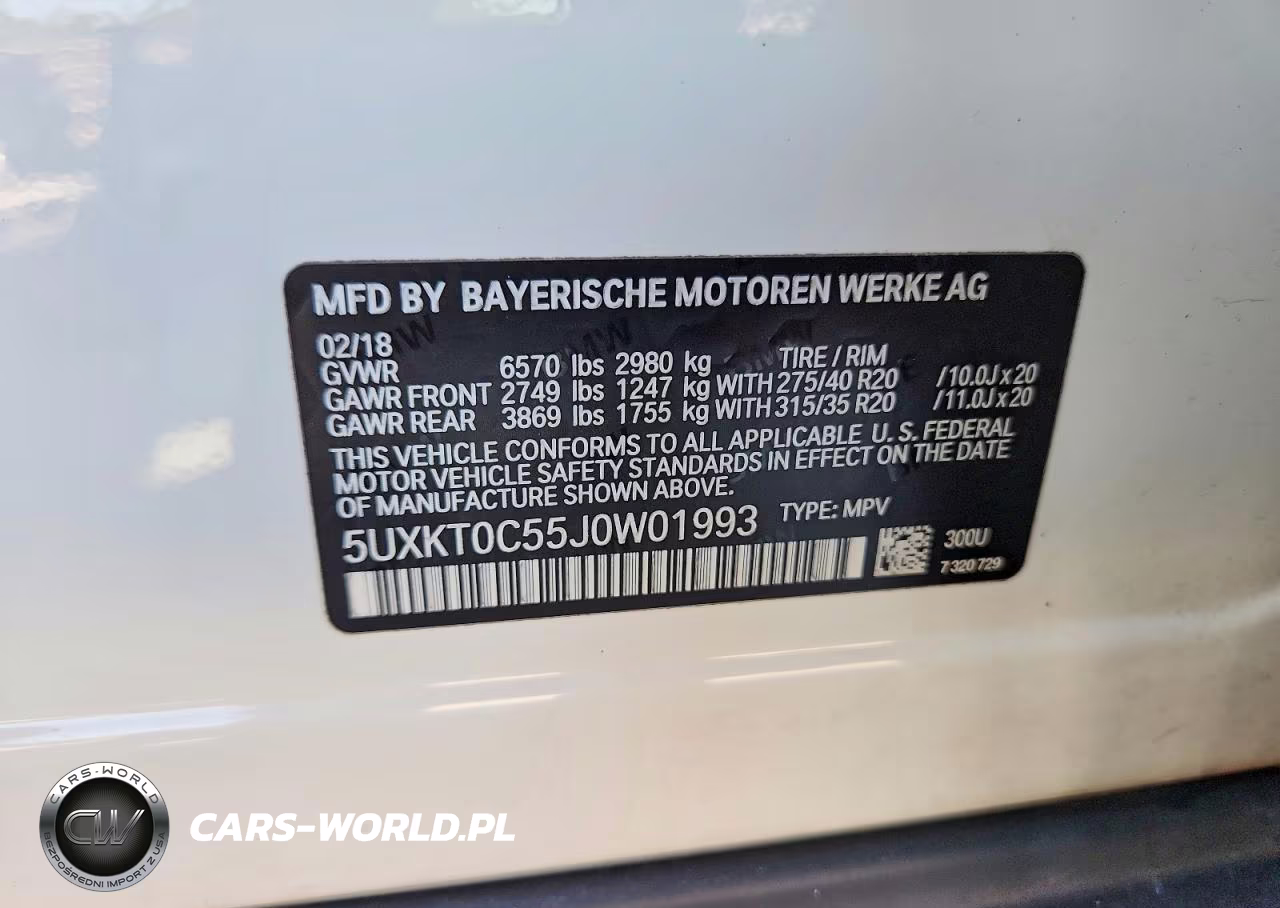 2018 BMW X5 Xdr40E VIN:5UXKT0C55J0W01993 - 13