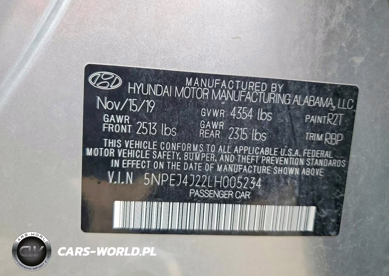 2020 Hyundai Sonata Sel Plus VIN:5NPEJ4J22LH005234 - 12