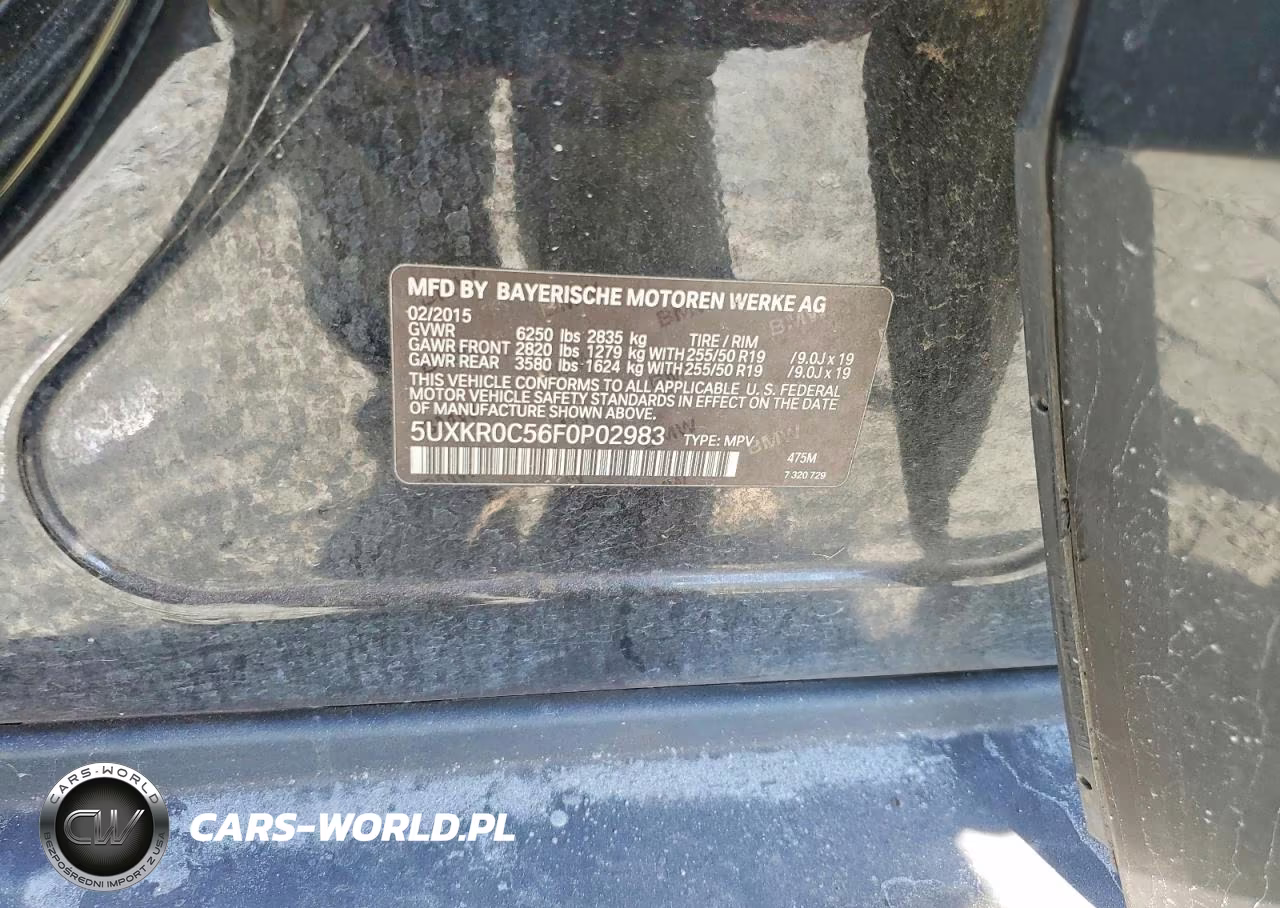 2015 BMW X5 xDrive35I VIN:5UXKR0C56F0P02983 - 13