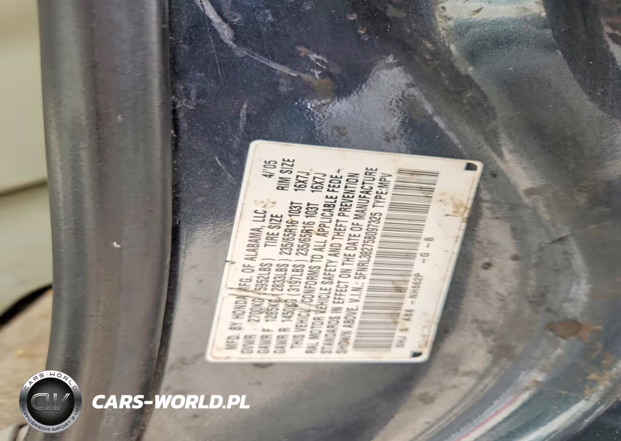 2005 Honda Odyssey Lx VIN:5FNRL38275B097325 - 13