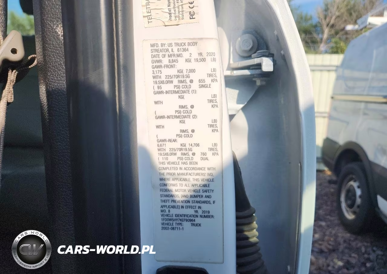 2019 Ford F550 Super Duty VIN:1FD0W5HY7KEF90964 - 13