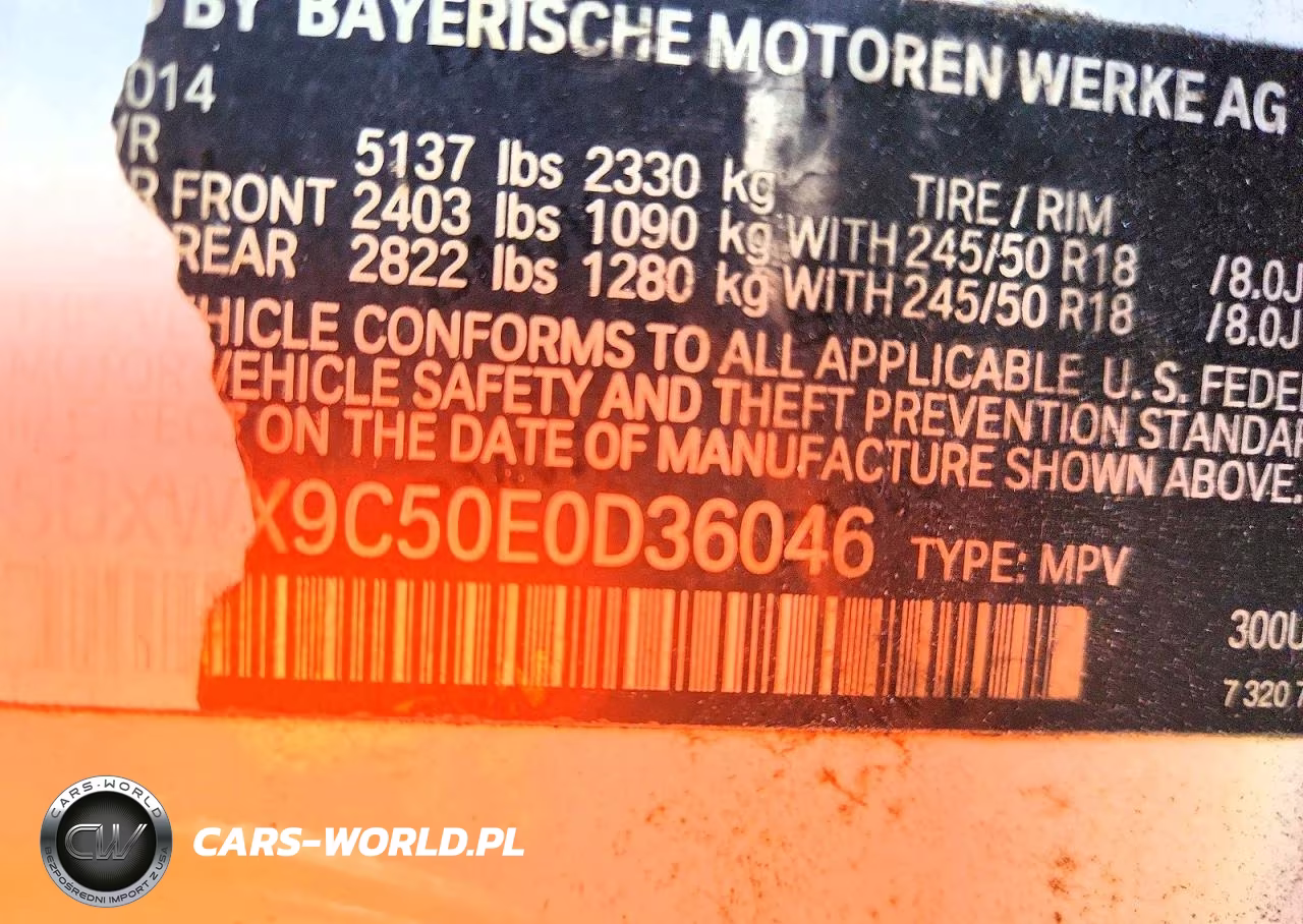 2014 BMW X3 xDrive28I VIN:5UXWX9C50E0D36046 - 12