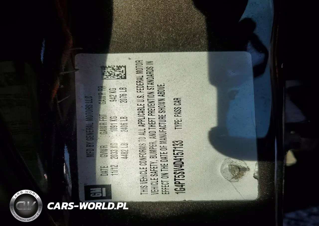 2013 Buick Verano Premium VIN:1G4PT5SV4D4157133 - 12