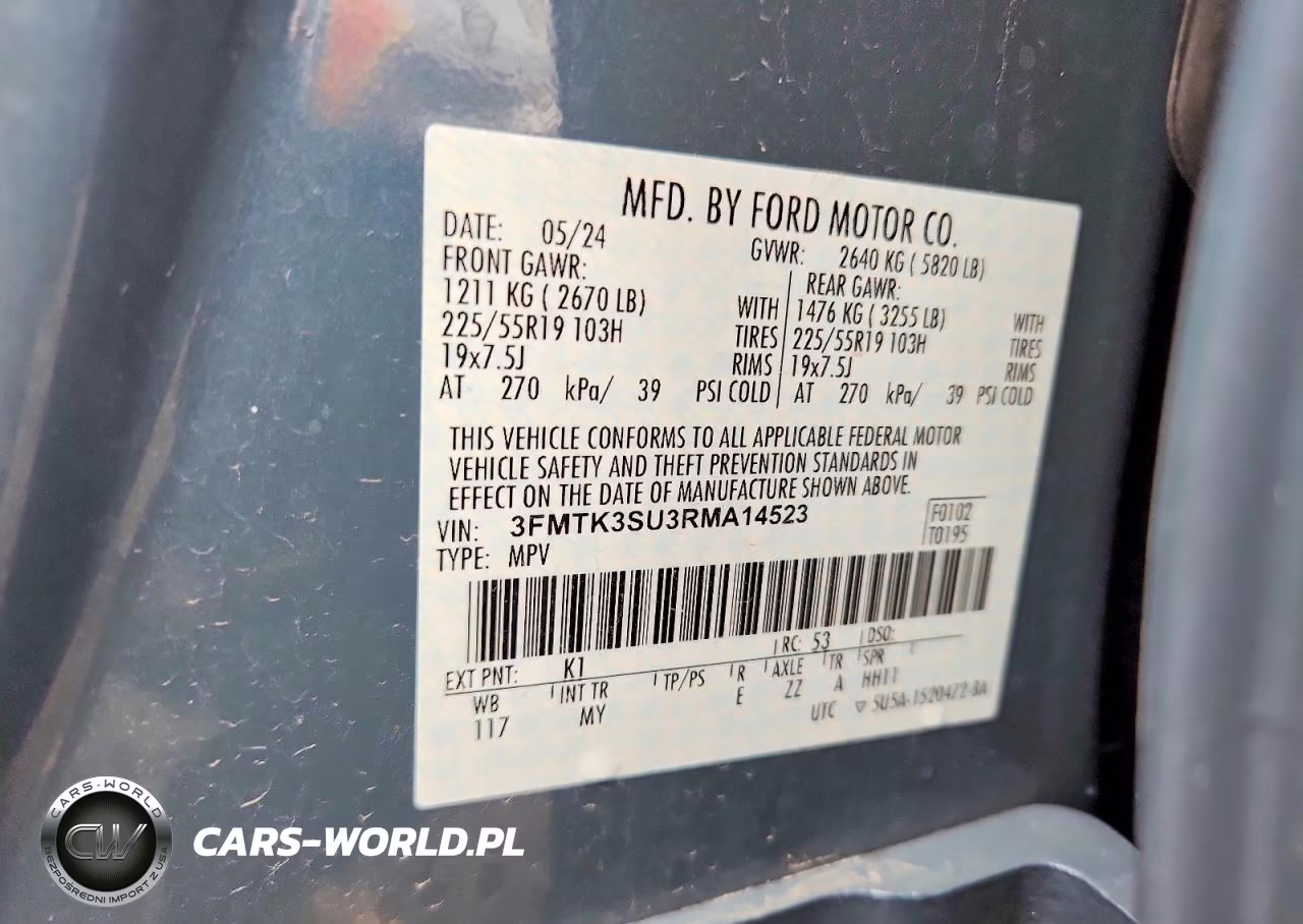 2024 Ford Mustang Mach-E Premium VIN:3FMTK3SU3RMA14523 - 12