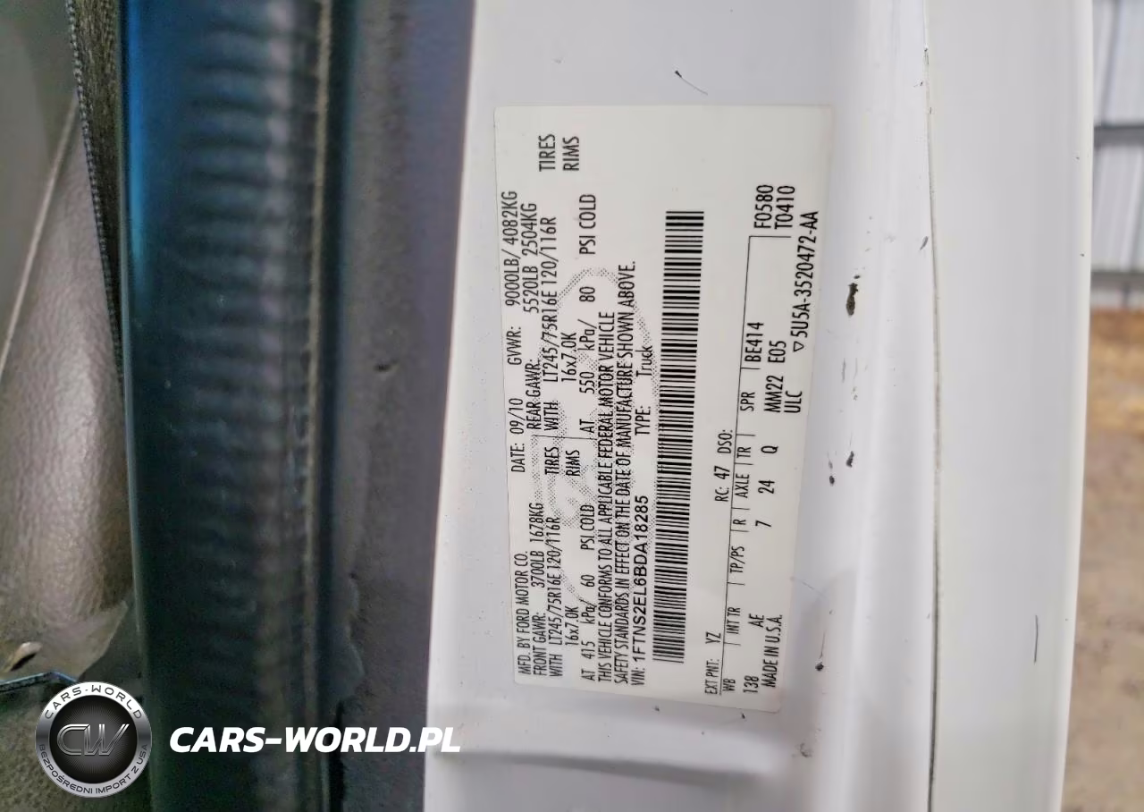 2011 Ford E250 Delivery Van VIN:1FTNS2EL6BDA18285 - 13