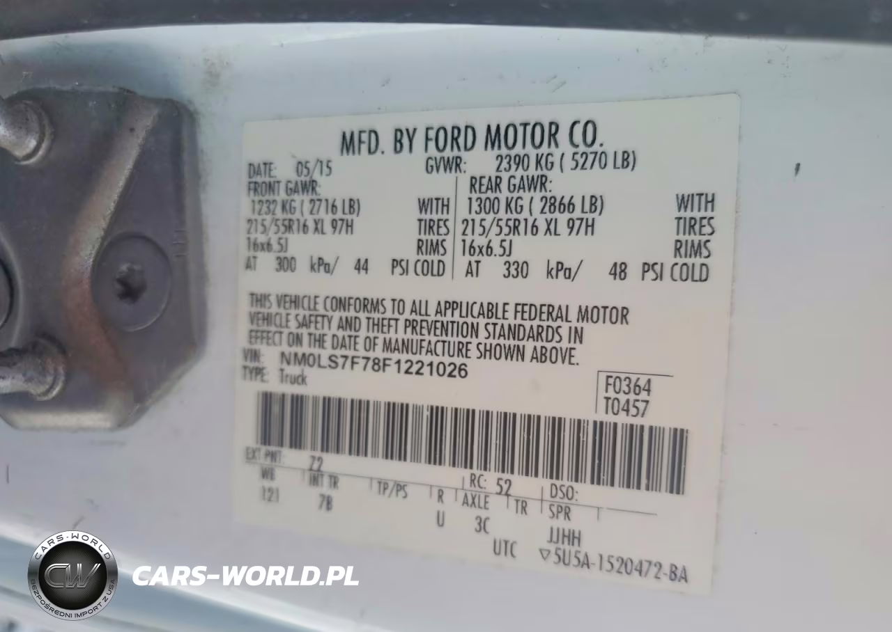 2015 Ford Transit Connect Xlt Delivery Van VIN:NM0LS7F78F1221026 - 12