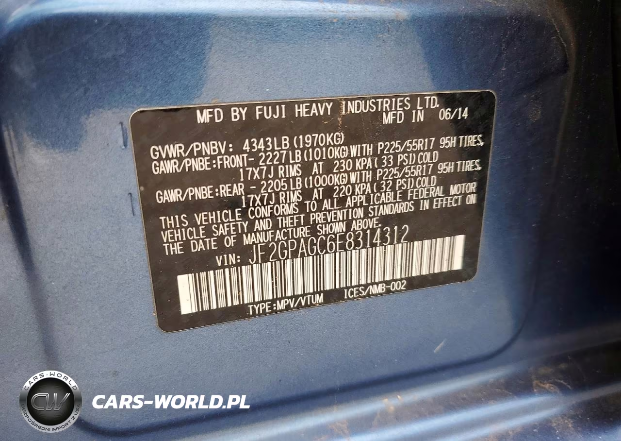 2014 Subaru Xv Crosstrek 2.0 Limited VIN:JF2GPAGC6E8314312 - 13