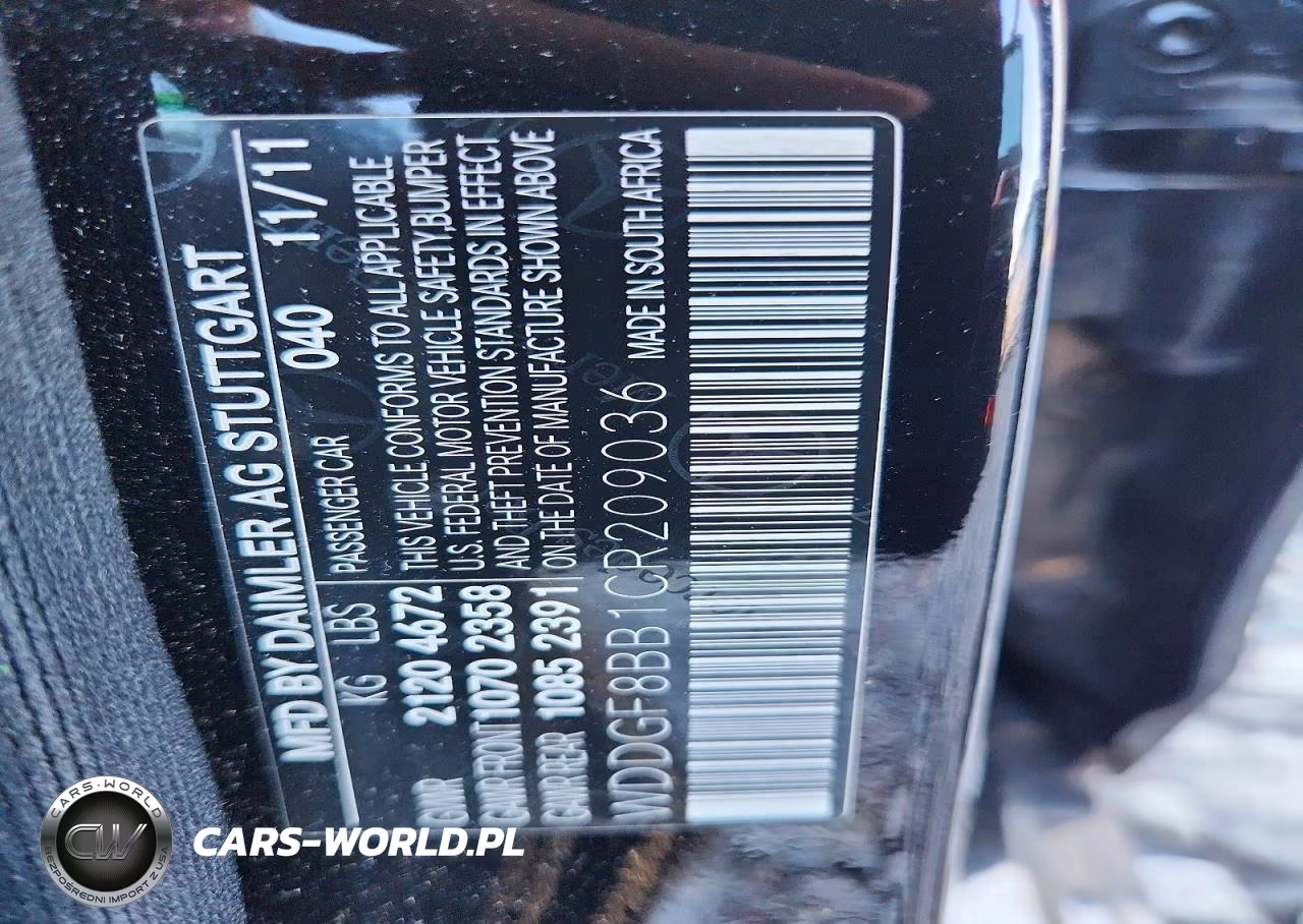 2012 Mercedes-Benz C 300 4Matic VIN:WDDGF8BB1CR209036 - 12