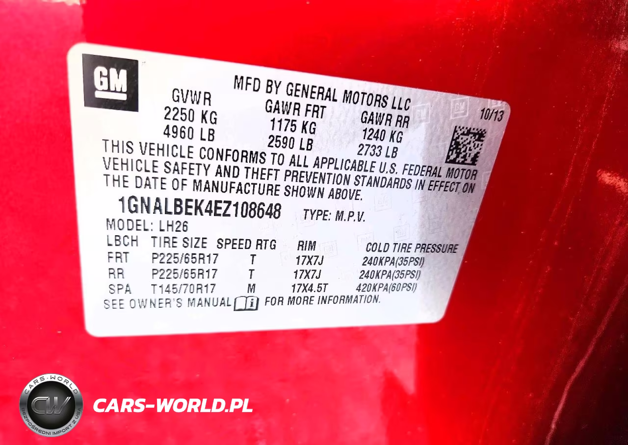 2014 Chevrolet Equinox Lt VIN:1GNALBEK4EZ108648 - 13