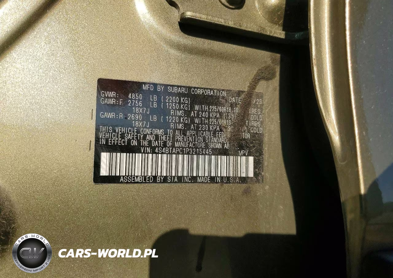 2023 Subaru Outback Touring VIN:4S4BTAPC1P3215445 - 13