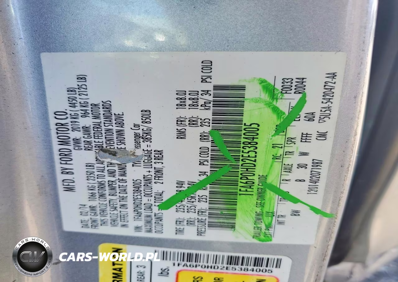 2014 Ford Fusion Se VIN:1FA6P0HD2E5384005 - 12