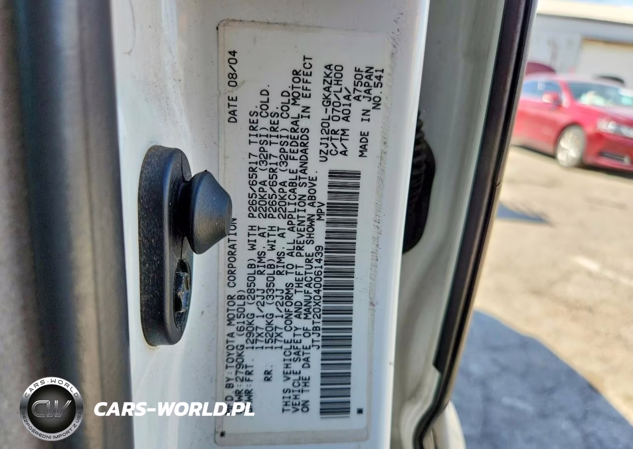 2004 Lexus Gx 470 VIN:JTJBT20X040061439 - 13