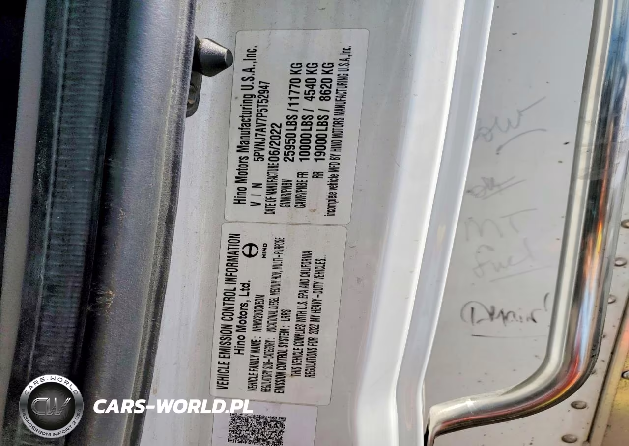 2023 Hino L6 Box Truck VIN:5PVNJ7AV7P5T82947 - 11