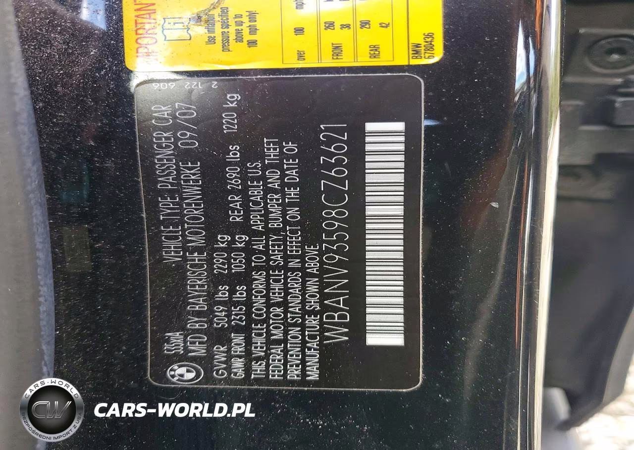 2008 BMW 535 Xi VIN:WBANV93598CZ63621 - 12