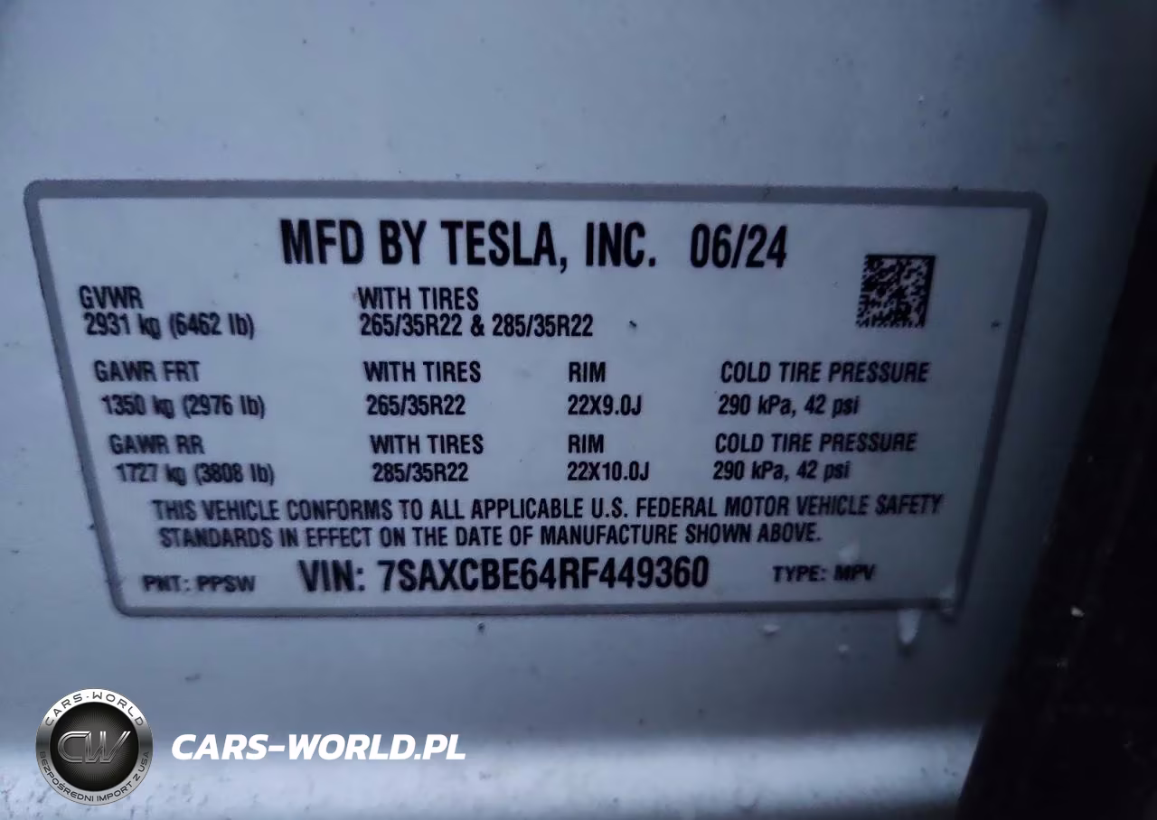 2024 Tesla Model X VIN:7SAXCBE64RF449360 - 12
