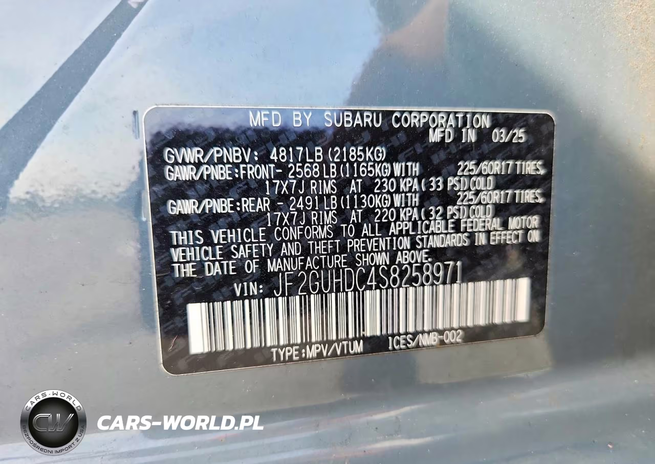 2025 Subaru Crosstrek Premium VIN:JF2GUHDC4S8258971 - 13