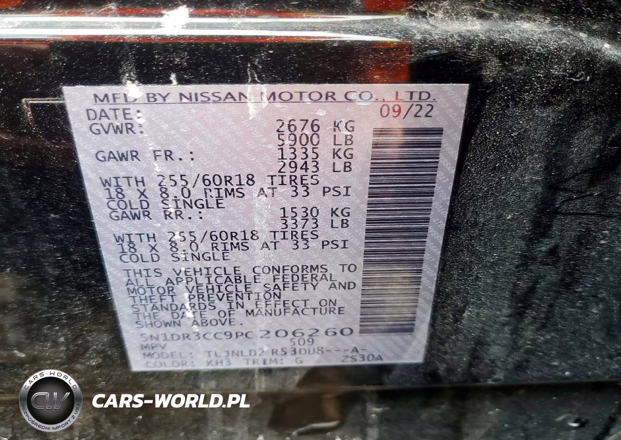 2023 Nissan Pathfinder Sl VIN:5N1DR3CC9PC206260 - 13