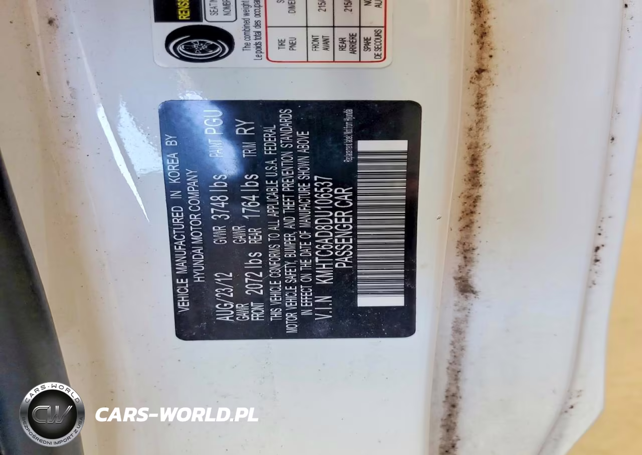 2013 Hyundai Veloster Base VIN:KMHTC6AD8DU106537 - 12