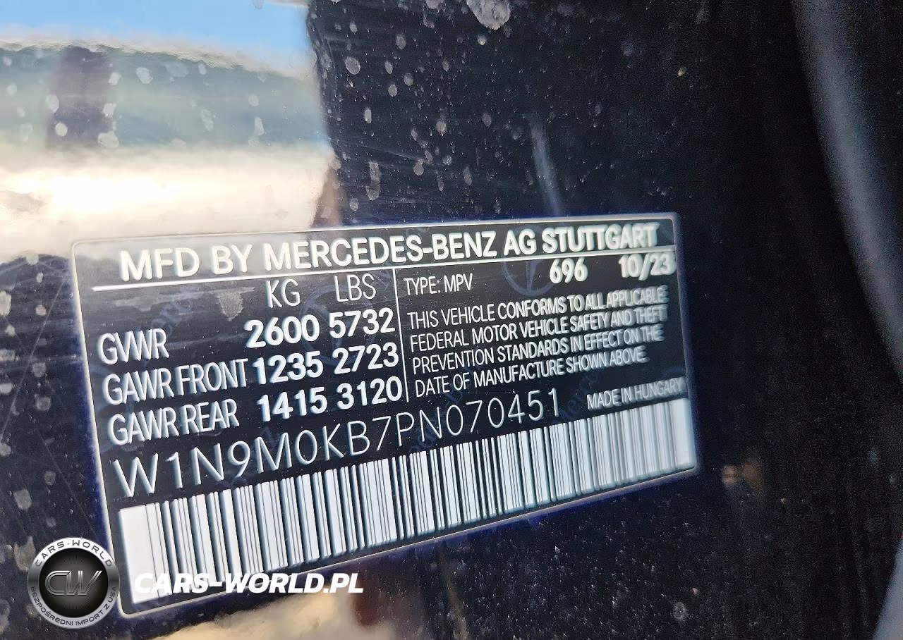 2023 Mercedes-Benz Eqb 300 4Matic VIN:W1N9M0KB7PN070451 - 14