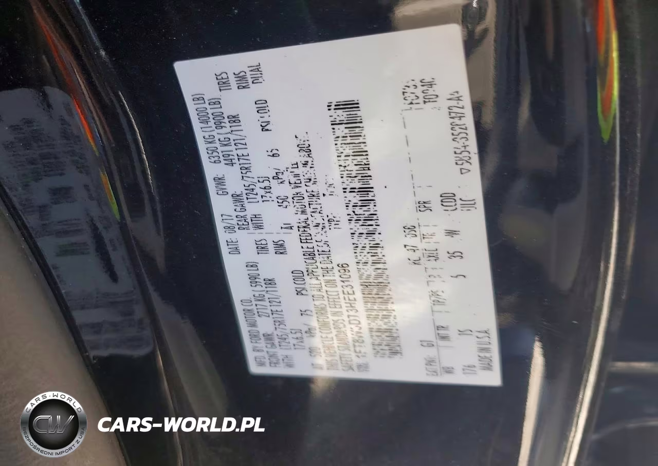 2017 Ford F350 Super Duty VIN:1FT8W3DT3HEE31096 - 12
