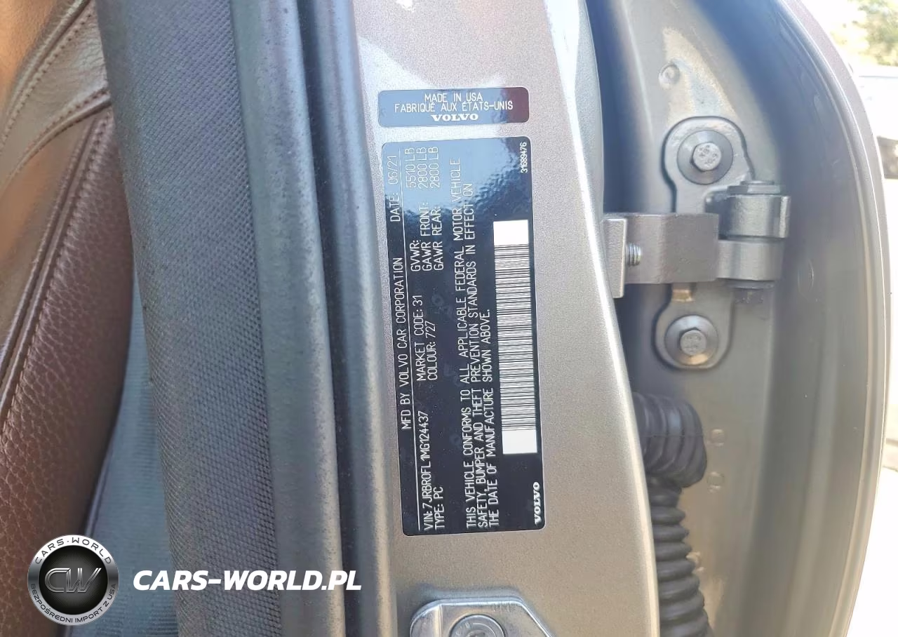 2021 Volvo S60 T8 Recharge Inscription VIN:7JRBR0FL1MG124437 - 13