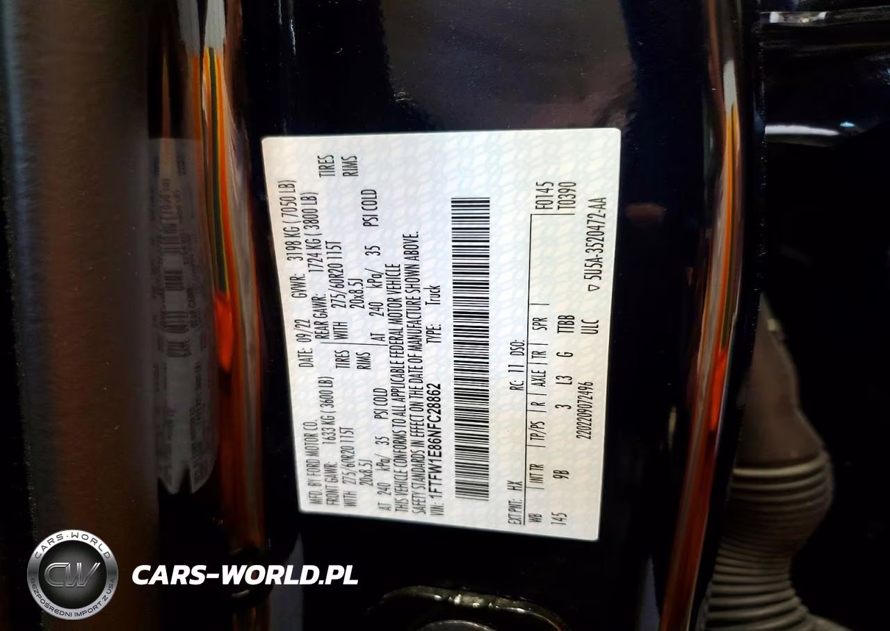 2022 Ford F150 Supercrew VIN:1FTFW1E86NFC28862 - 12