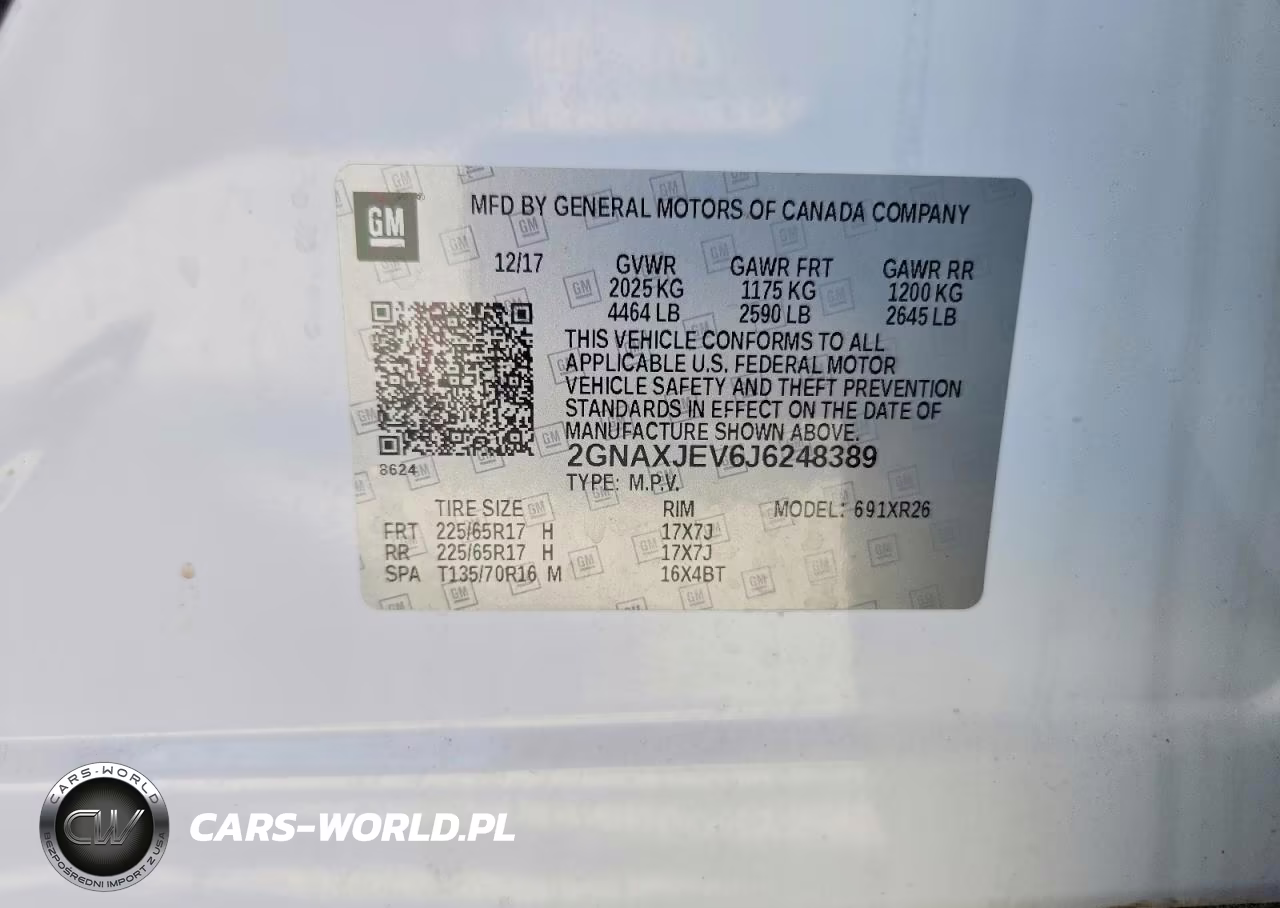 2018 Chevrolet Equinox Lt VIN:2GNAXJEV6J6248389 - 14