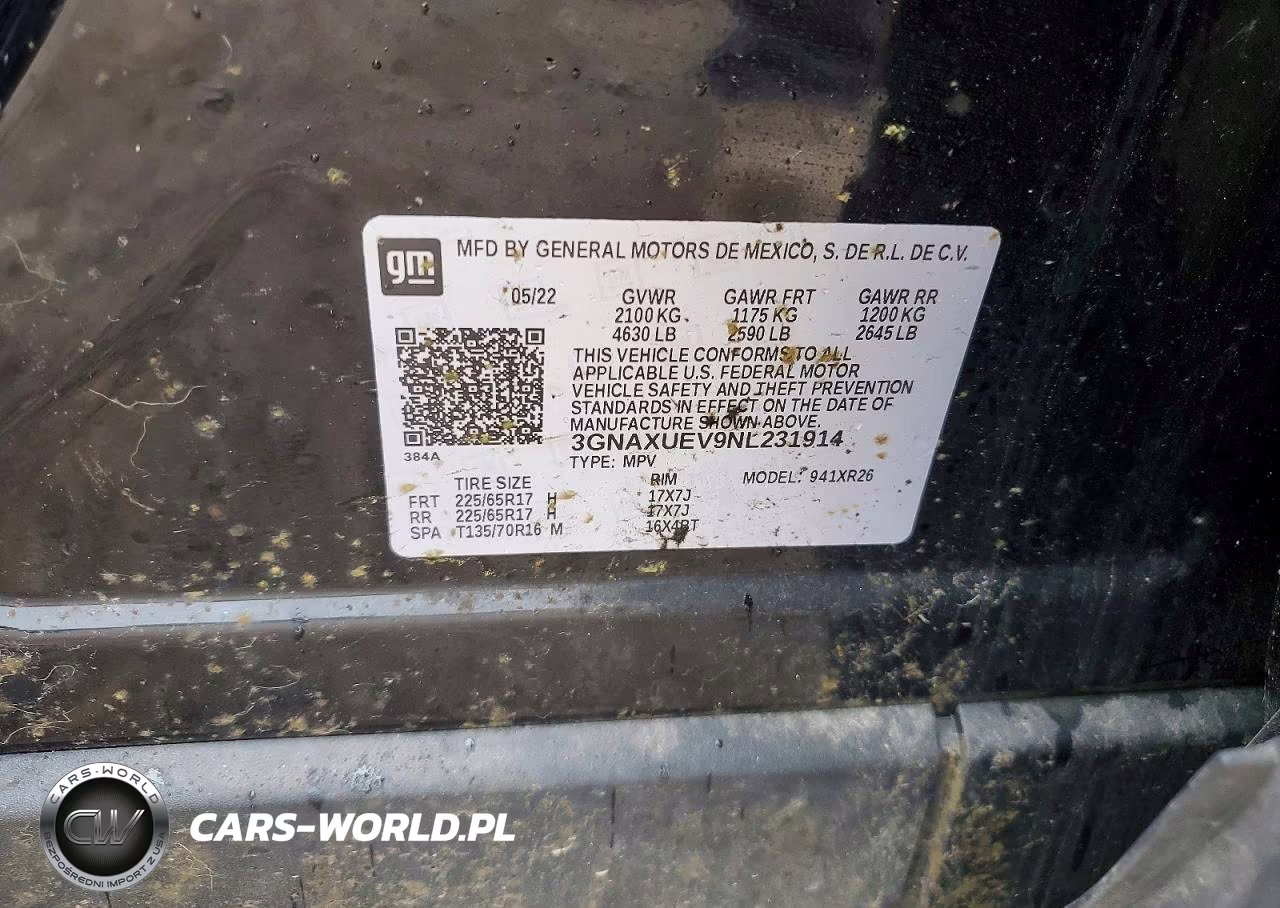 2022 Chevrolet Equinox Lt VIN:3GNAXUEV9NL231914 - 13
