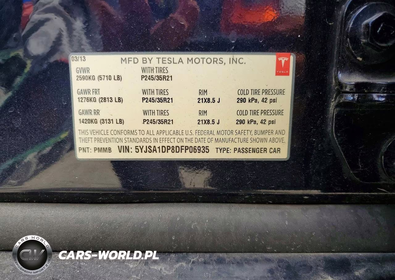 2013 Tesla Model S Performance VIN:5YJSA1DP8DFP06935 - 13