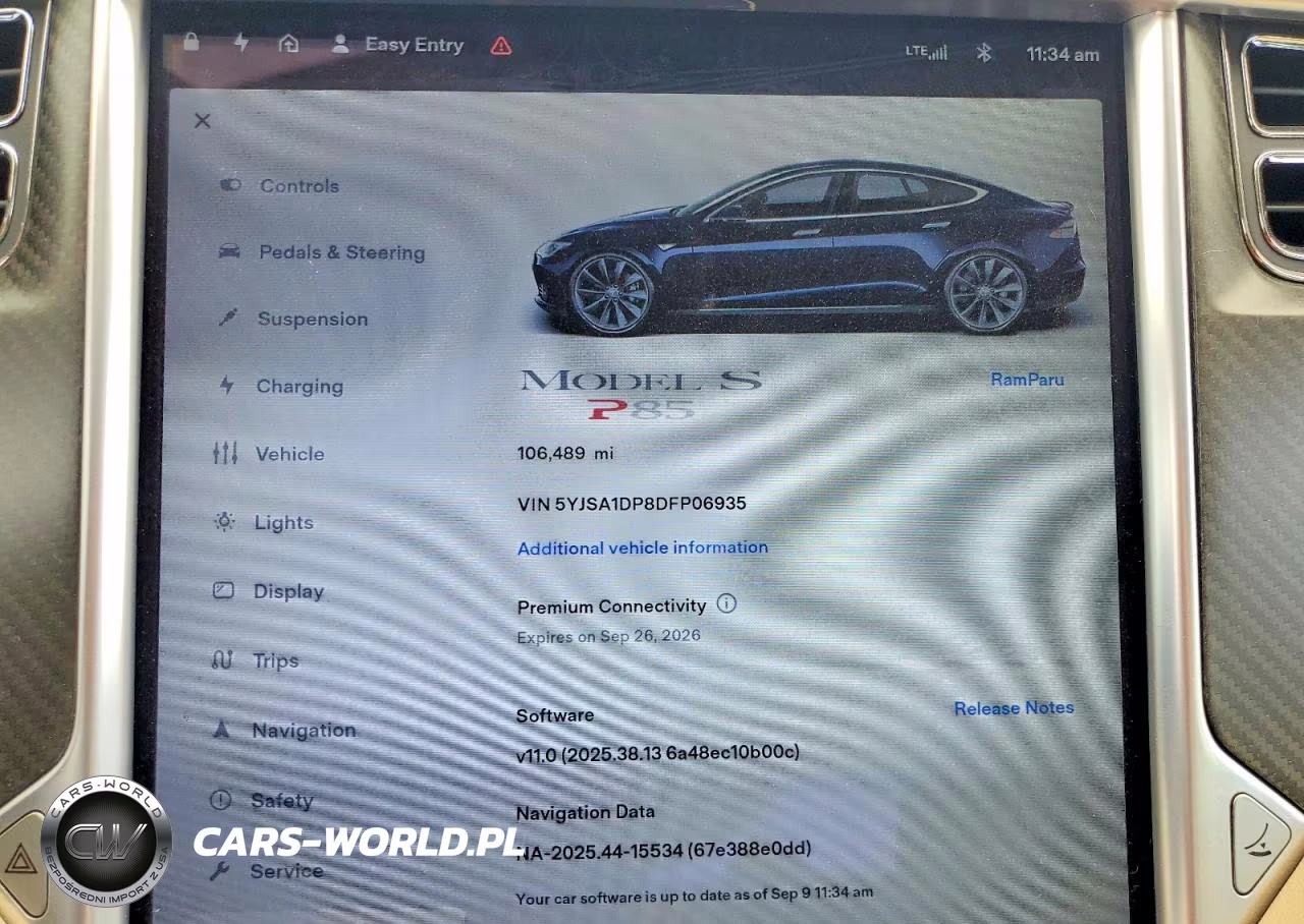 2013 Tesla Model S Performance VIN:5YJSA1DP8DFP06935 - 9