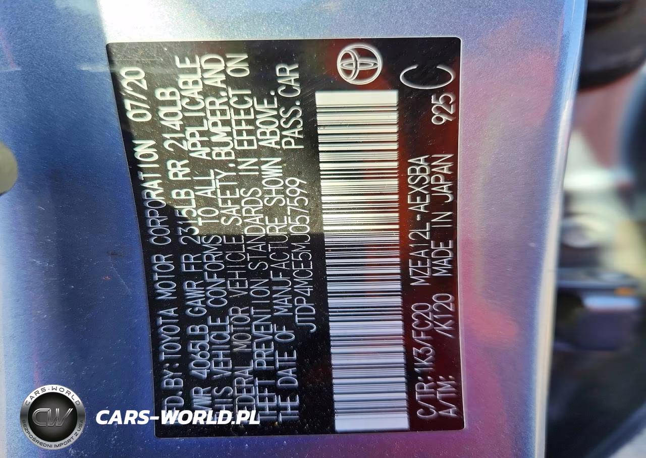 2021 Toyota Corolla Se VIN:JTDP4MCE5MJ057599 - 13