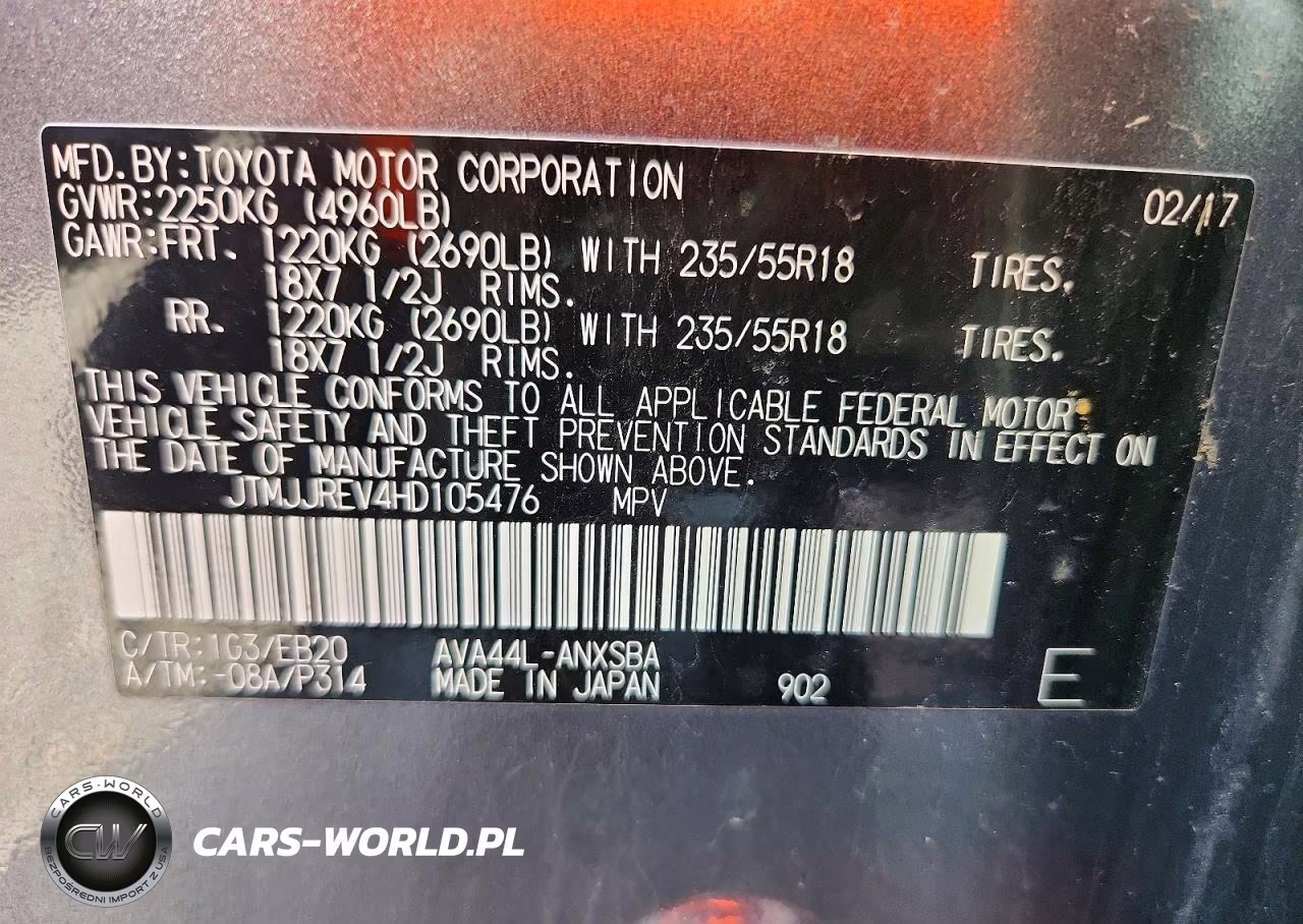 2017 Toyota Rav4 Hv Se VIN:JTMJJREV4HD105476 - 12