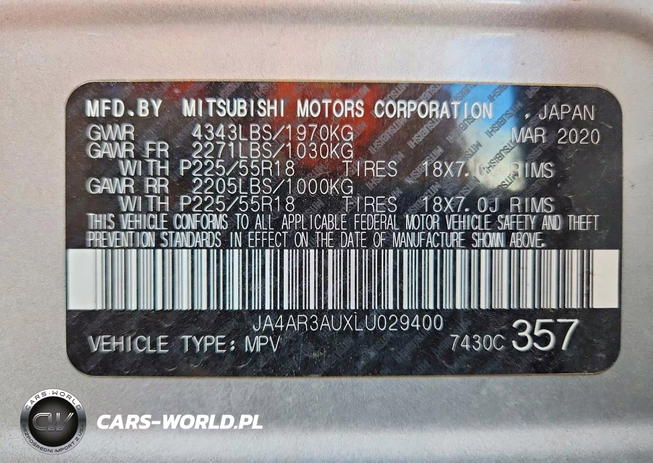 2020 Mitsubishi Outlander Sport Es VIN:JA4AR3AUXLU029400 - 13
