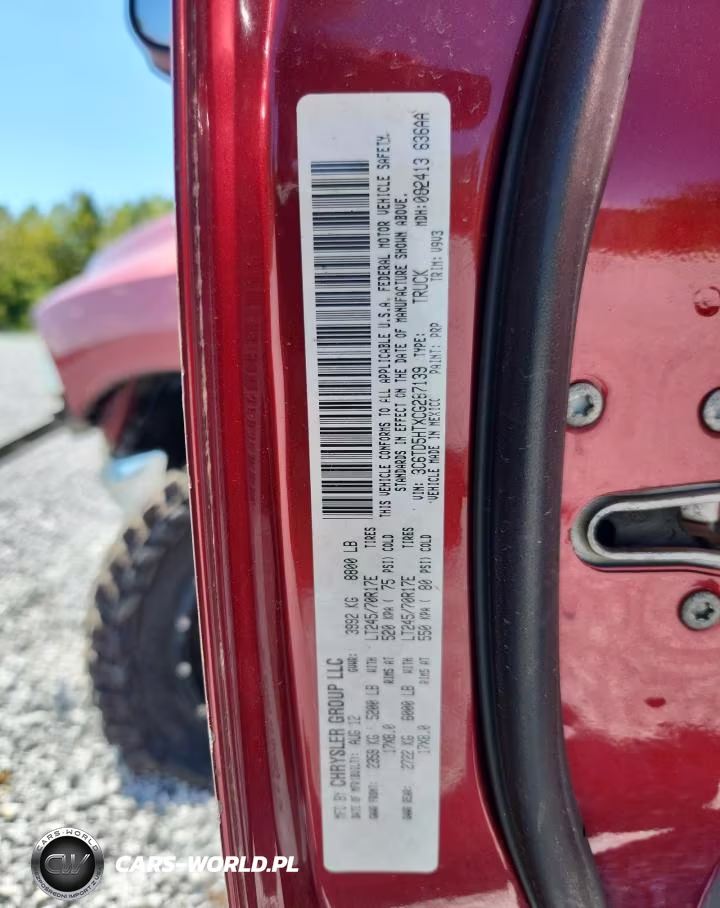 2012 Dodge Ram 2500 St VIN:3C6TD5HTXCG287139 - 12
