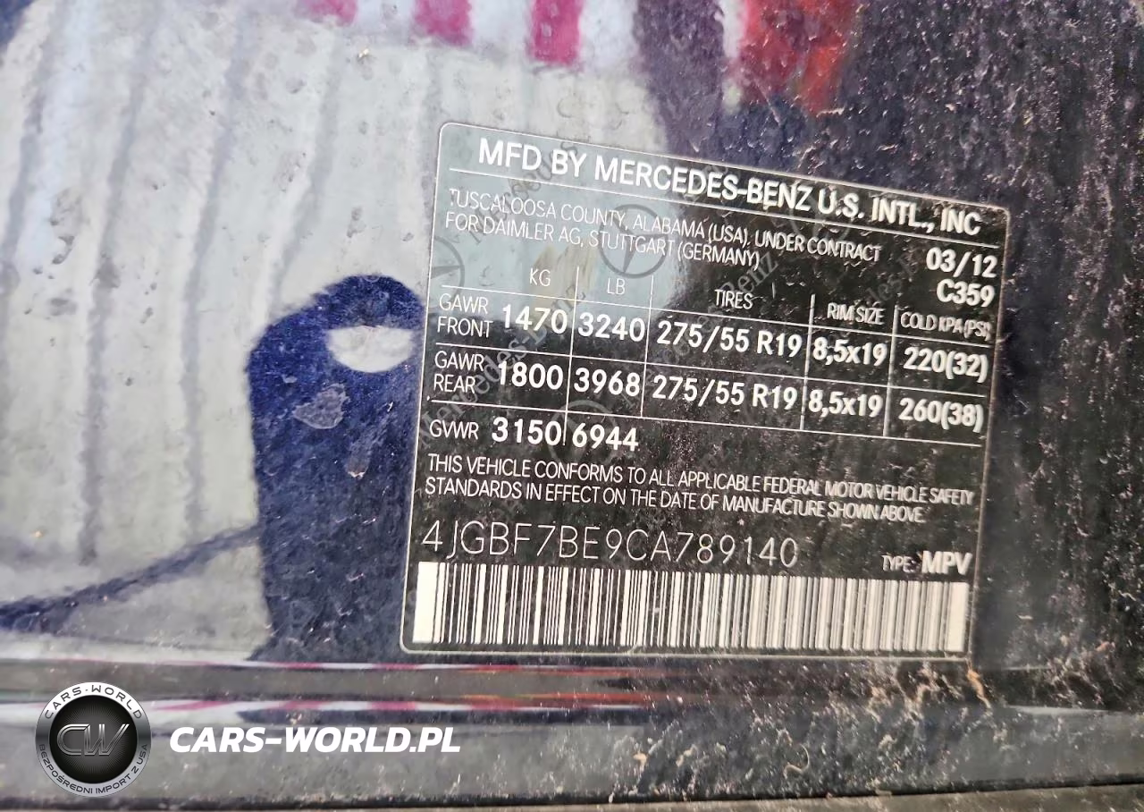 2011 Mercedes-Benz Gl 450 4Matic VIN:4JGBF7BE9CA789140 - 13