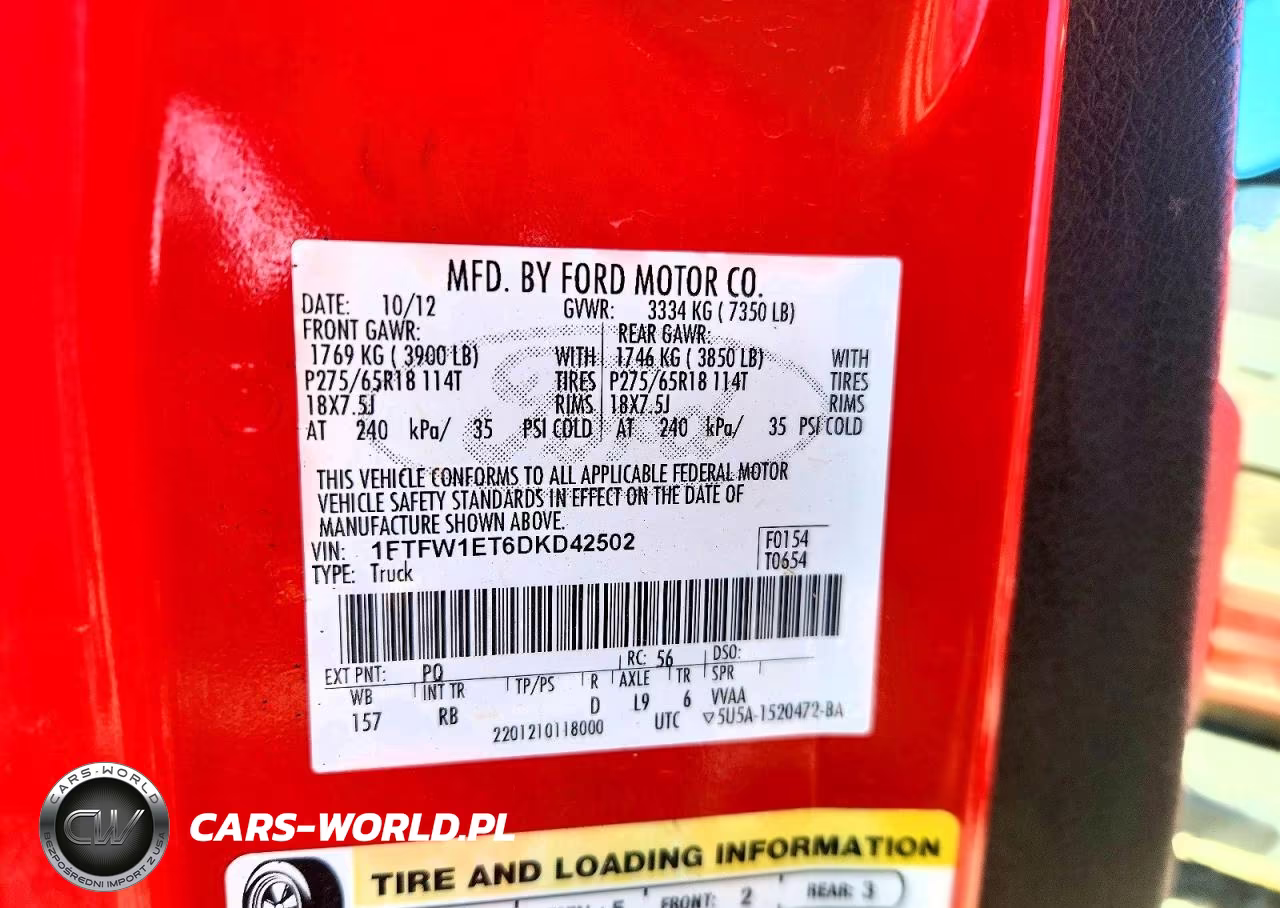 2013 Ford F150 Supercrew VIN:1FTFW1ET6DKD42502 - 12