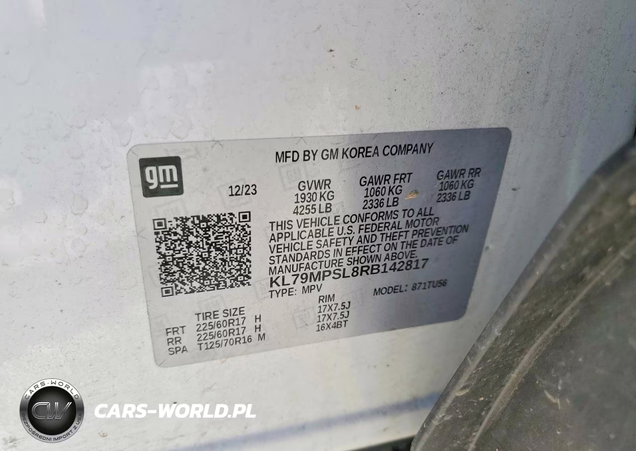 2024 Chevrolet Trailblazer Lt VIN:KL79MPSL8RB142817 - 14